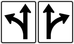Left/Straight Optional & Right/Straight Optional