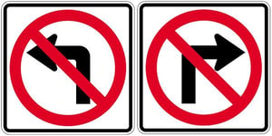 No Left Turn or No Right Turn